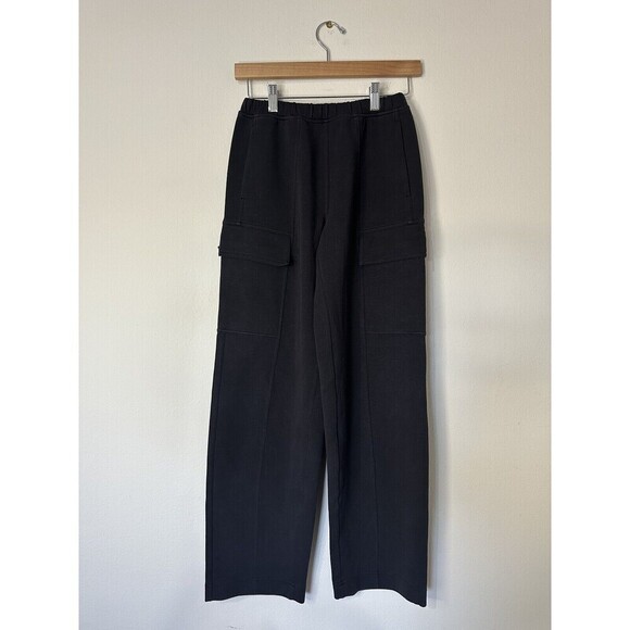 Lululemon Cotton-Blend Double-Knit Mid-Rise Cargo Pant Black Size 2 MSRP $148 - Picture 2 of 8